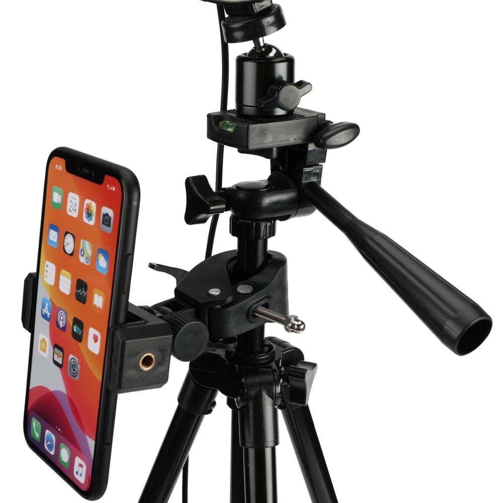 Anillo de luz LED Cámara fotografía anular lámpara estudio Ring Light para vlogg vídeo disparo retrato maquillaje con trípode teléfono Clip