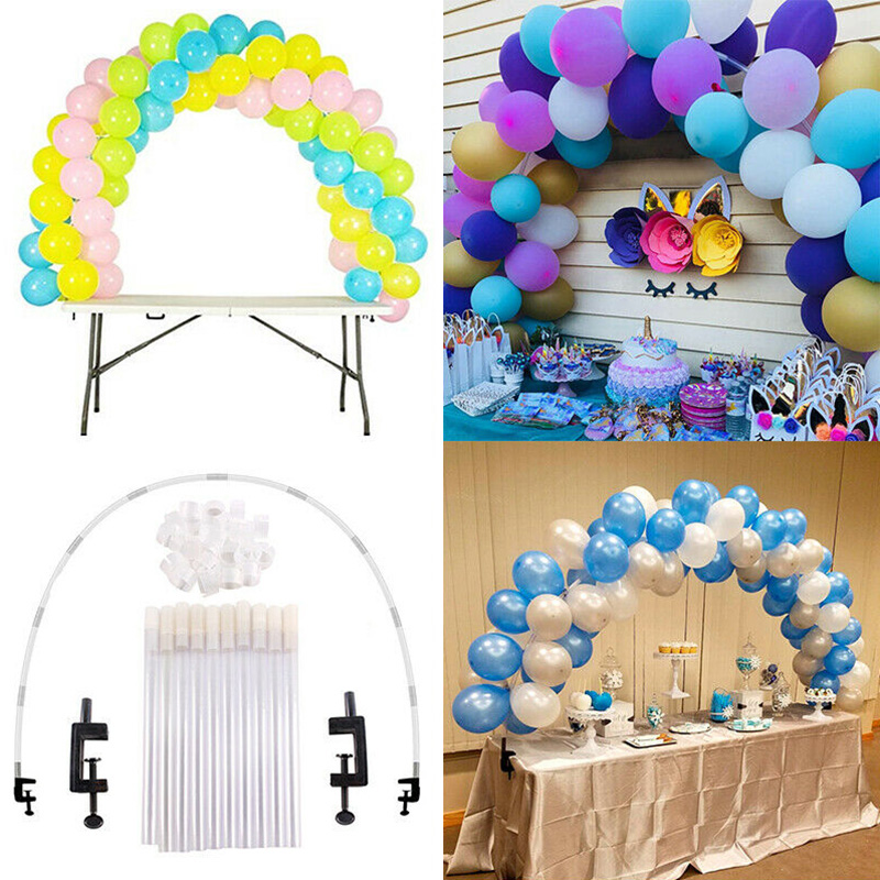 Large Balloon Arch Set Column Stand Base Frame Kit Birthday Wedding Party Decor QP2