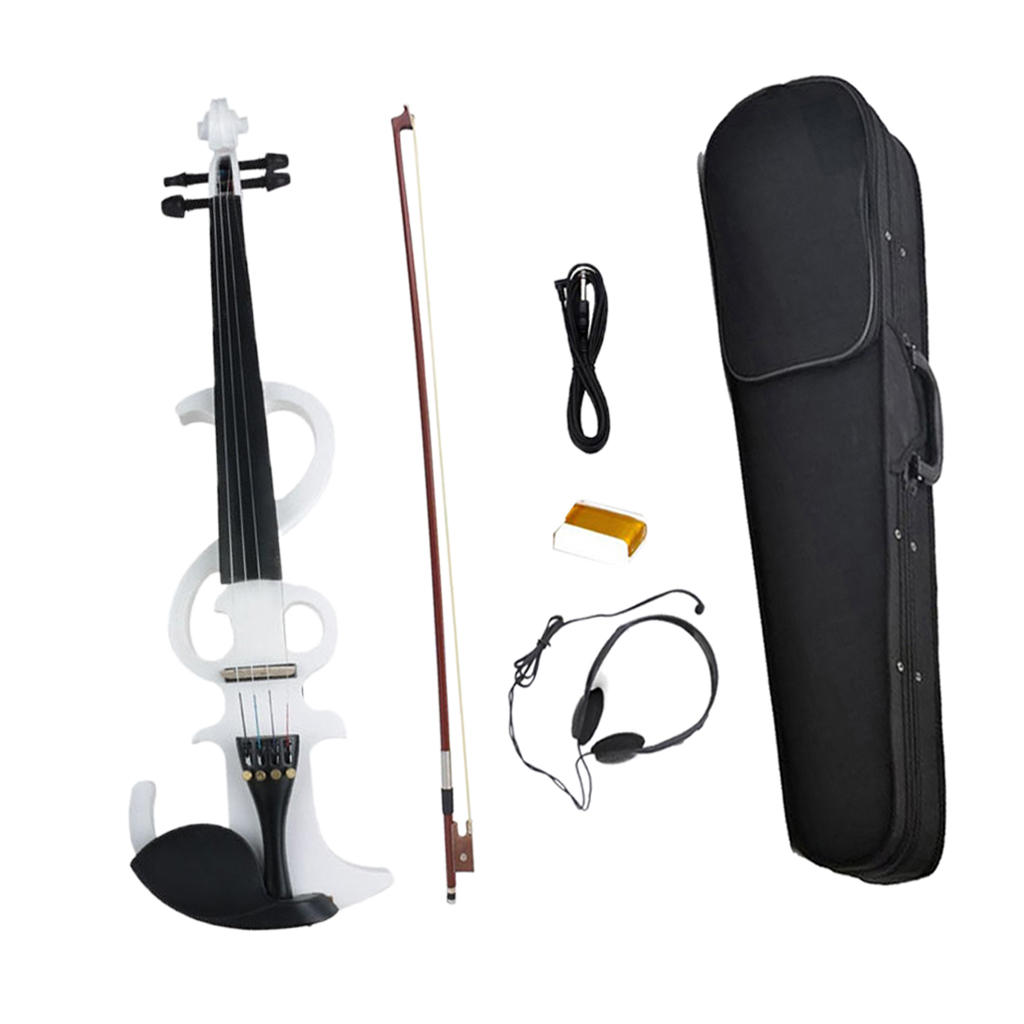 Headless Electric Violin Carbon Fiber Body ABS Edge Silent Electric