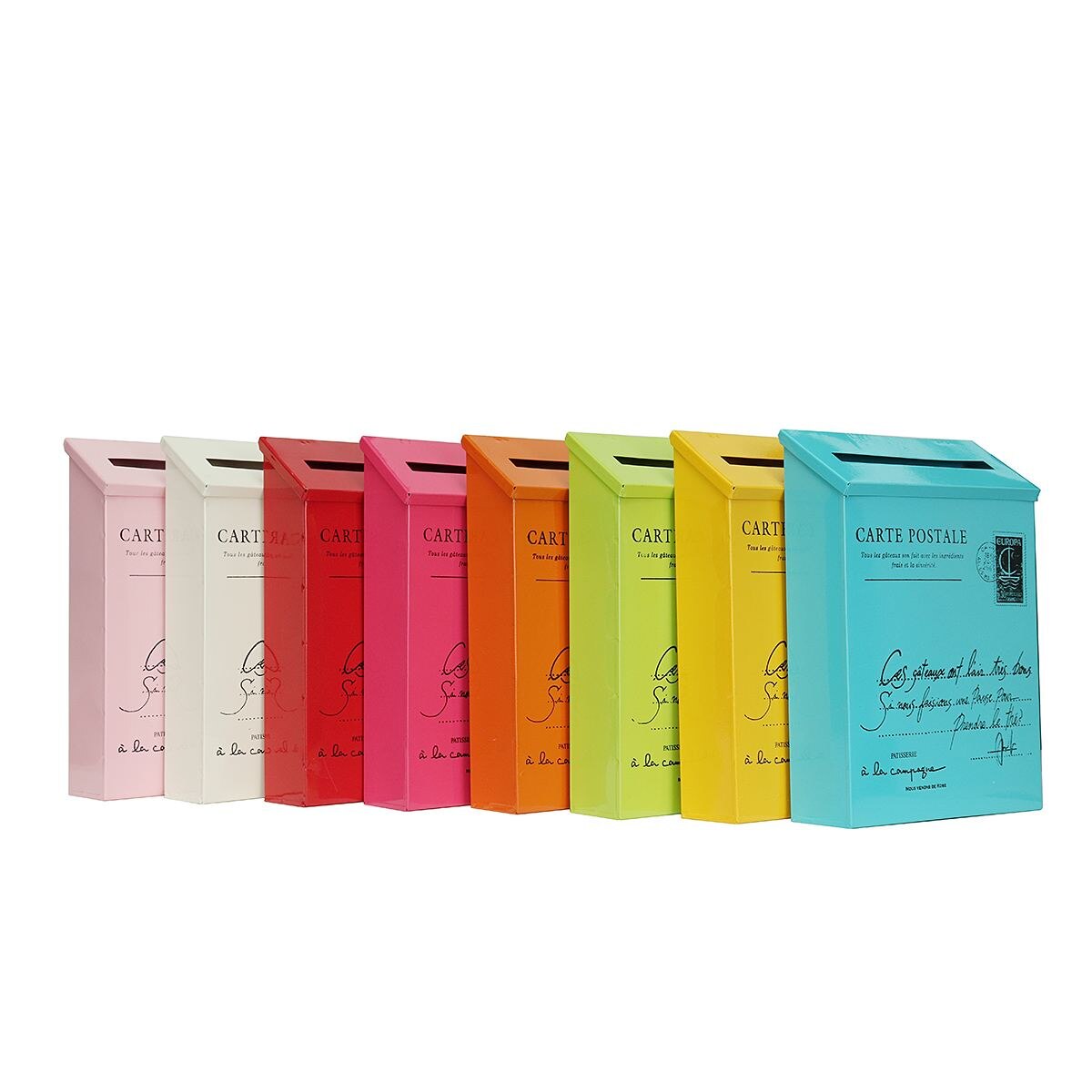 Retro American Pastoral Wall Mounted Mailbox Bucket Newspaper Boxes Mail Box Metal Letter Post Mailbox Garden Decoration