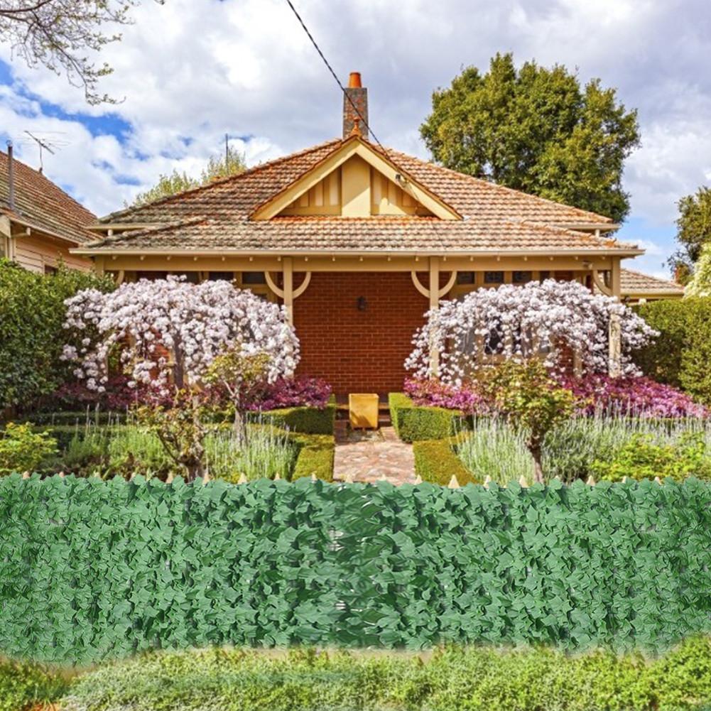 Enrejado Artificial para jardín, cerca extensible de imitación de hiedra, cerca de privacidad, protección UV, vides de madera, marco de escalada, decoración de plantas de jardinería