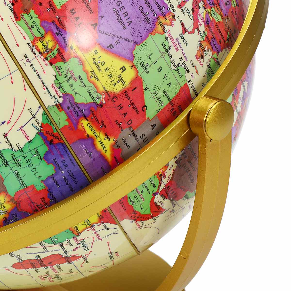 25Cm Grote Wereld Aarde Globe Kaart Geografie Educatief Speelgoed Met Stand Home Office Ideaal Miniaturen Kantoor Gadgets