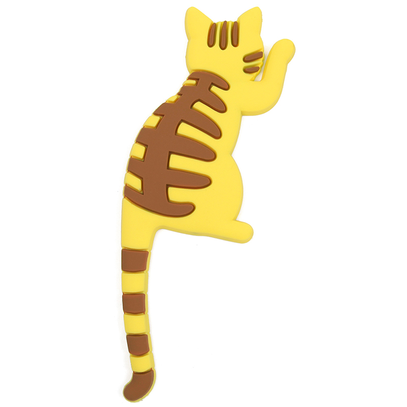 Cute Cat Magnetic Wall Mount Keys Hook Multifunction Refrigerator Sticker Fridge Magnet Decor Hanging Hook: 04