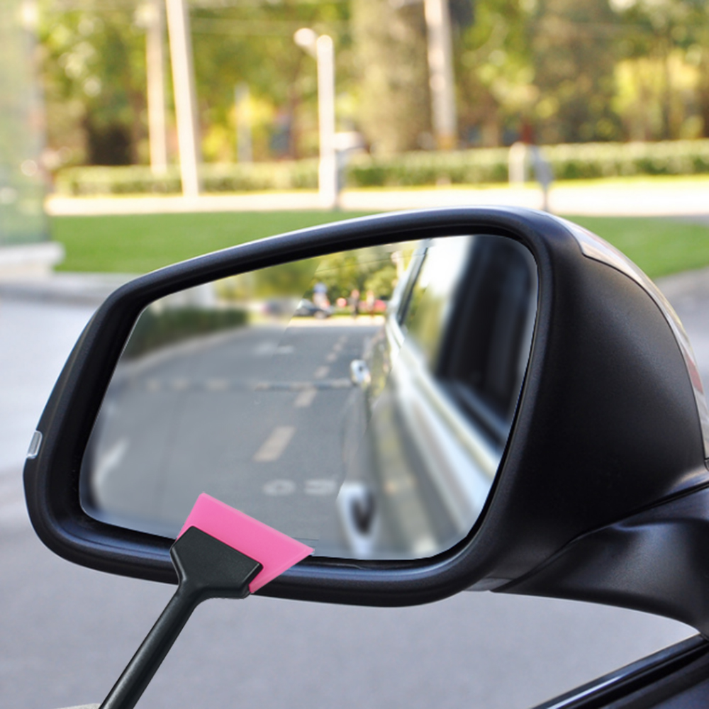 Autospiegelreinigingsschraper Lange ruitenwisser Geen kras Zacht rubberen mes Vensterglas Sneeuwijsverwijderaar Huishoudelijke keukenwasgereedschap