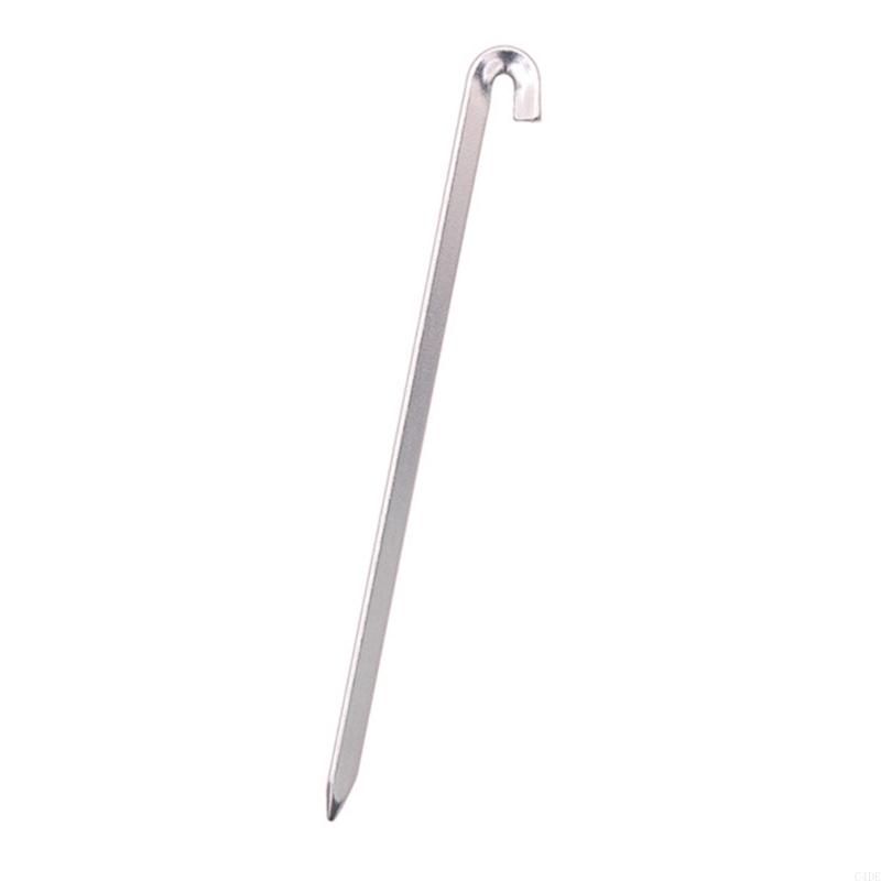 C4DE Long Tent Peg Aluminum Alloy Tent Stakes Peg Camping Tent Hook Ground Anchors Outdoor Canopy Stake Camping Accessories: MULTI