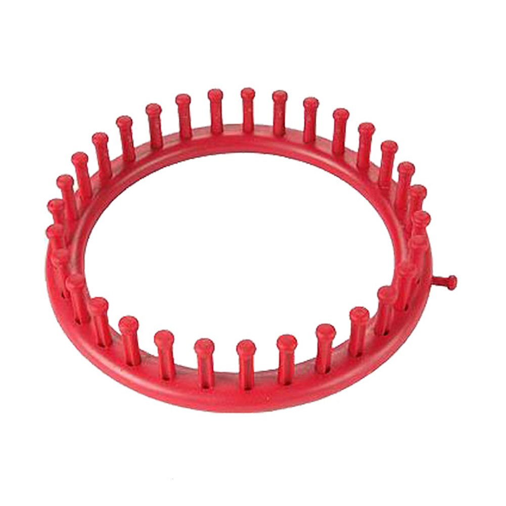 Sock Craft Tool Circular Handmade Round Knitting Looms DIY Scarf Manual Circle Home Suture Needle Sewing PP: Red