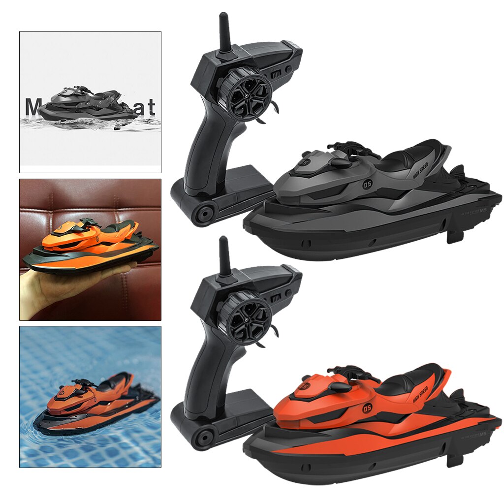 RC Motorboat RC Boat High Speed Remote Control Boat for Pools Lakes 2.4Ghz