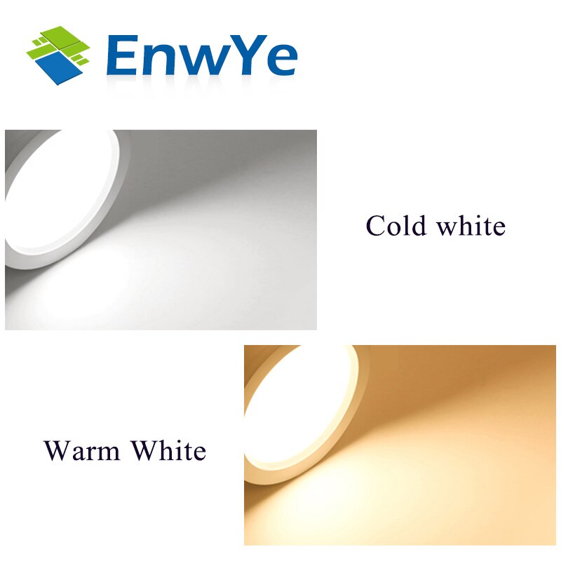 EnwYe LED Down Light Plafondlamp 5W 7W 12W 18W Geen Strobe Indoor LED Plafondlamp AC 220V Warm Wit/Koel Wit