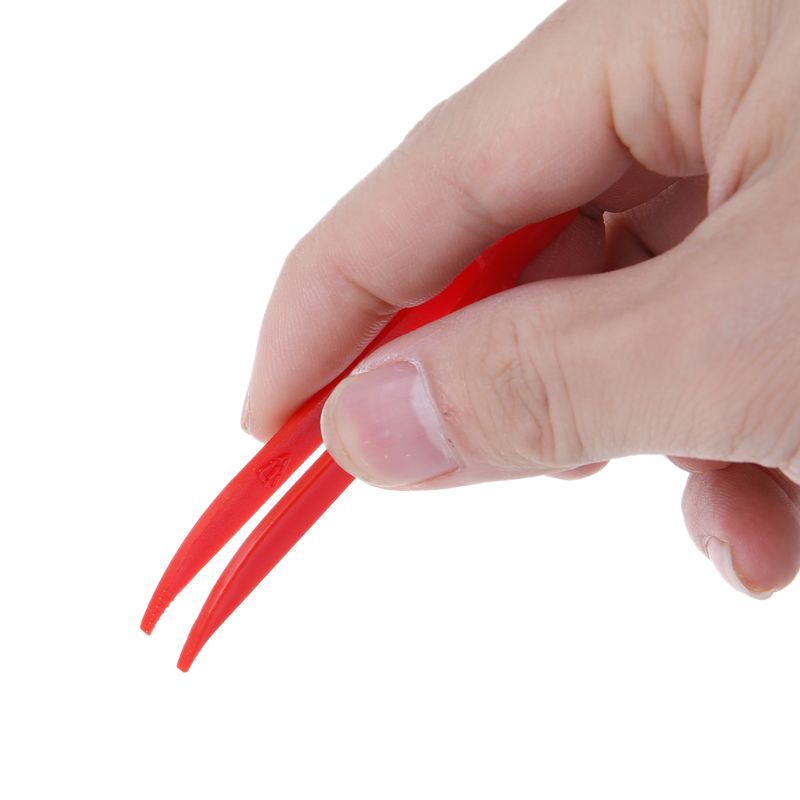 10pcs Plastic Anti-static Tweezer Tweezers Heat Resistant Maintenance Repair Tool Q84D