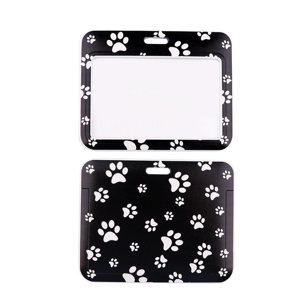 CB0193 Dog Paw moda smycz na szyje smycz posiadacz karty odznaka klawisz telefonu pierścień ID etykieta z imieniem pielęgniarka pokrowiec na karty materiały biurowe: 10