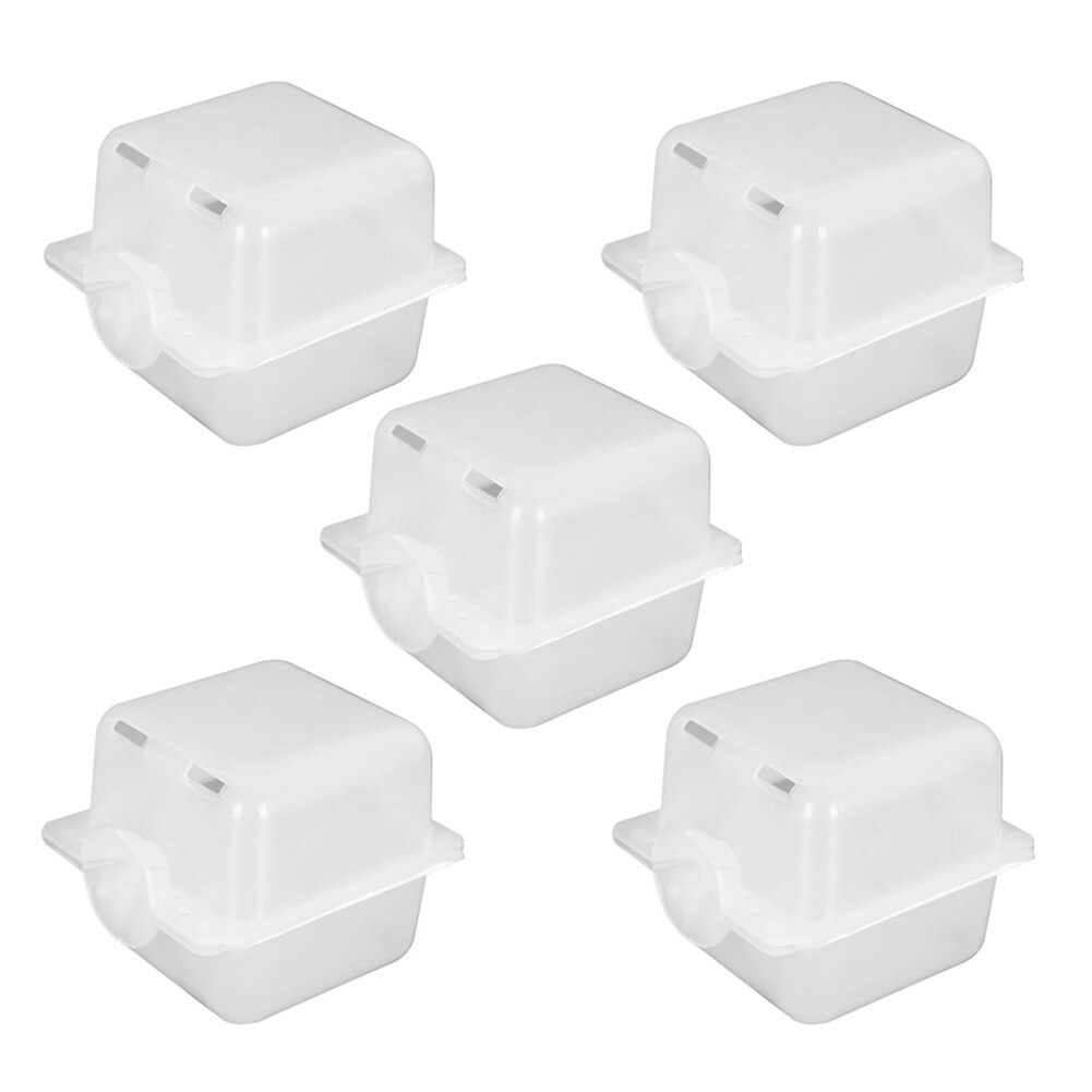 Boîte de greffage haute pression réutilisable, 5 pièces, dispositif d'enracinement de plantes, boule de Propagation à haute pression: White