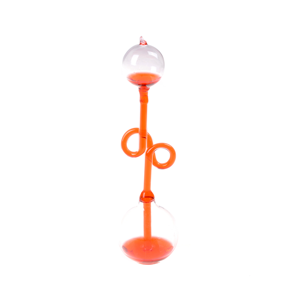 Kærlighed meter håndkedel termometer spiralglas videnskab energi museum legetøj: Rød