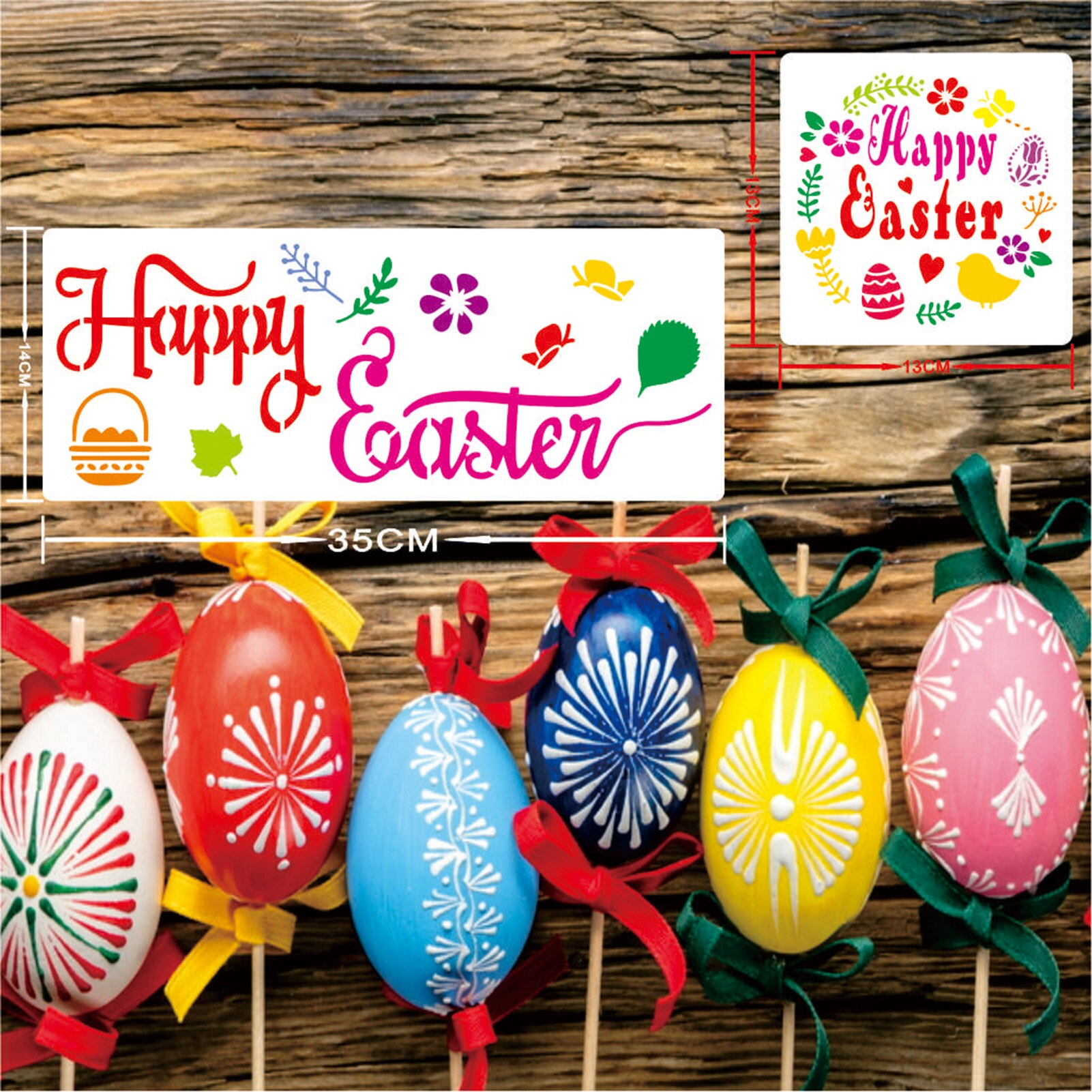 12 Sheets DIY Painting Templates Easter Theme Painting Stencil Drawing Template DIY Crafts Project Drawing Templates