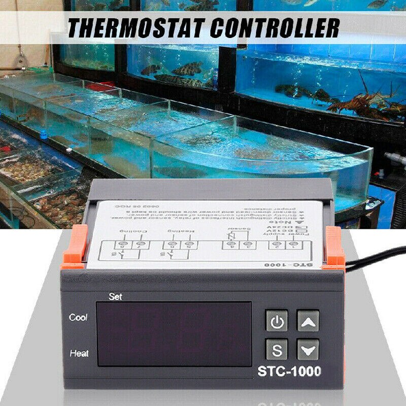 12V STC-1000 Digitale Temperatuurregelaar Thermostaat W/Ntc Sensor Temperatuur Controller 12V