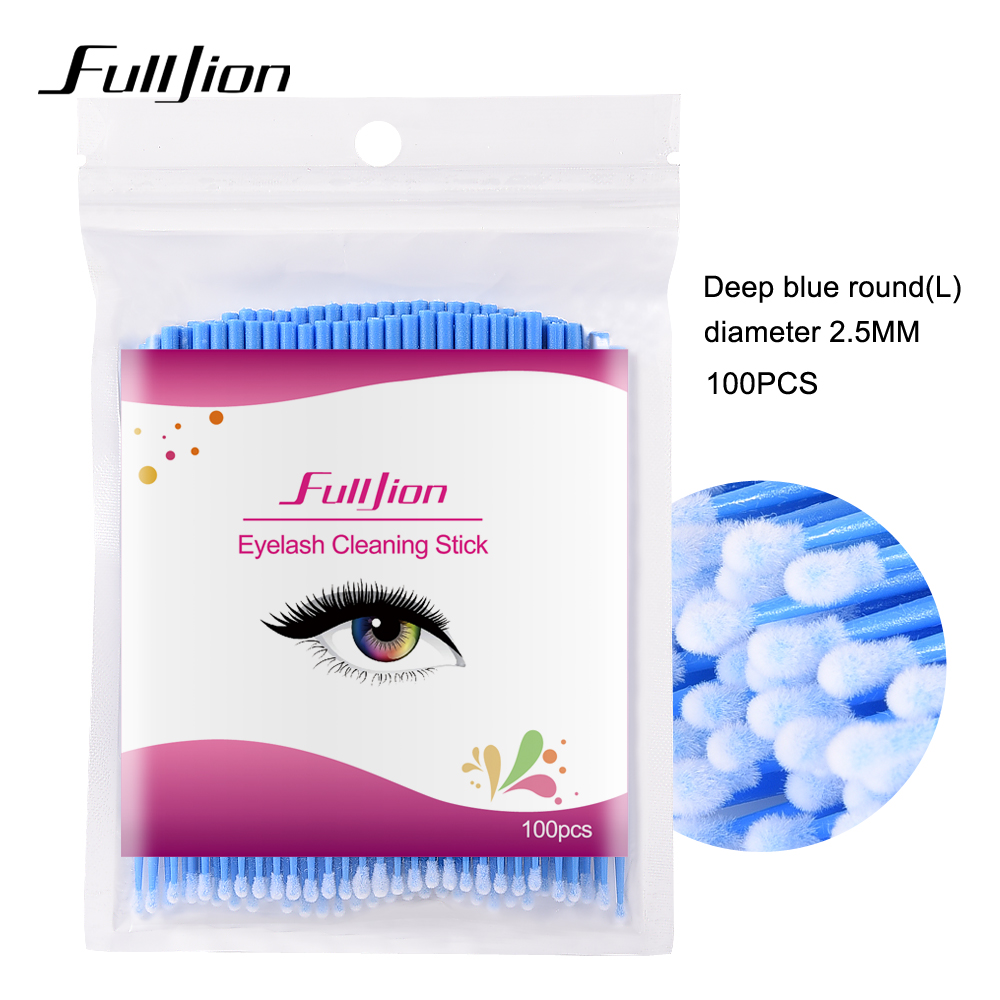 FULLJION grafting eyelash cleaning stick special cotton swab tip lash remover cleaning cotton swab tattoo cotton swab: 06