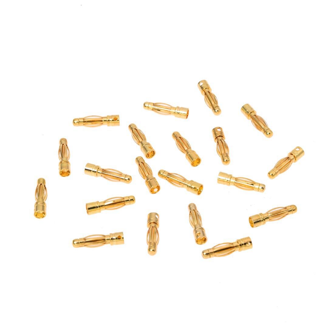 20pcs RC Model Battery Male Banana Bullet Connector Plug 4mm