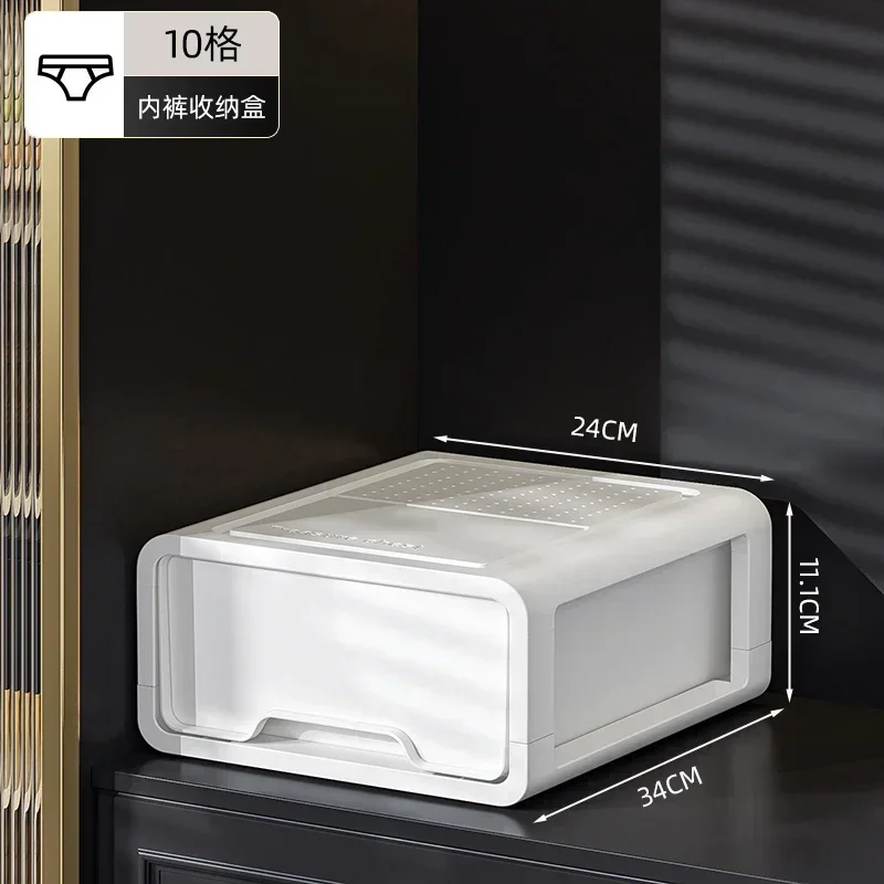 Organizador de ropa, caja de almacenamiento, armario, cajones de cocina, organizadores para ropa en el armario, cajones, ropa interior, caja de calcetines: Azul oscuro