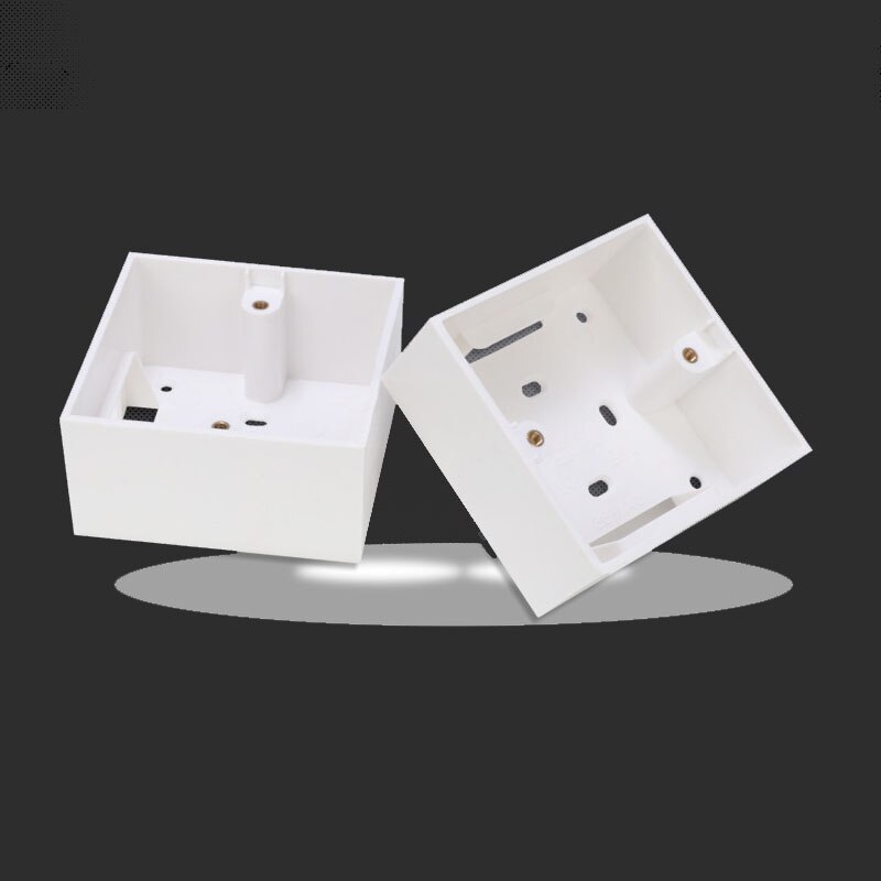 86 Type Surface Mounted Bottom PVC Box Universal Switch Socket Junction Box Wall Mount Switch Box 34mm 40mm 45mm