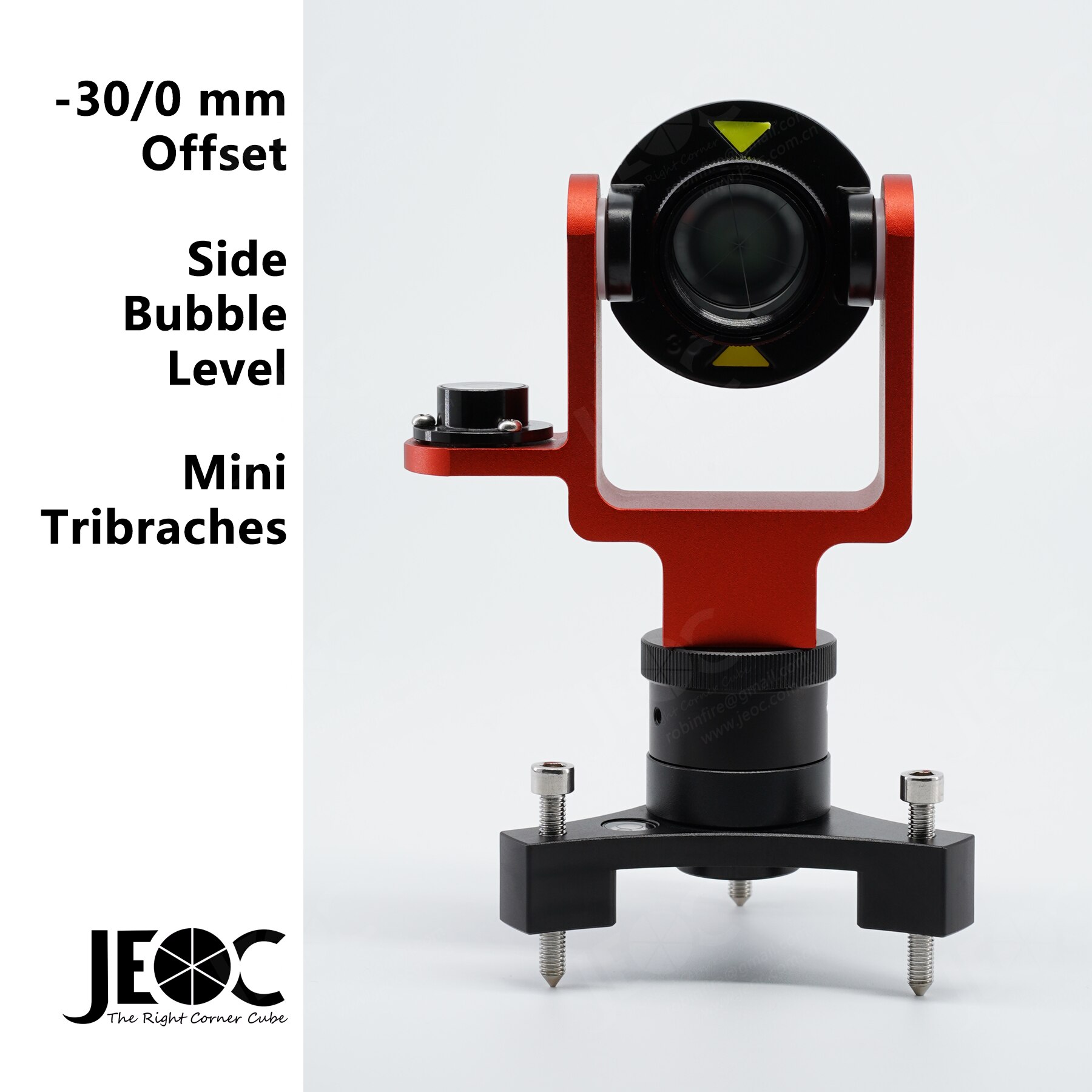Jeoc Mini Prisma ADS-102A/B & Mini Stelschroevenblok Set, Landmeetkundige Reflector Voor Topcon Total Station
