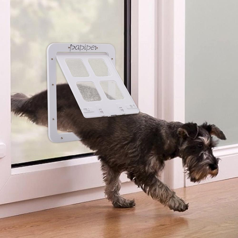 Papipet Veilig Afsluitbare Magnetische Screen Hond Deur Katten Venster Gate Voor Kleine Hond En Kat Pretty Patroon Installeren