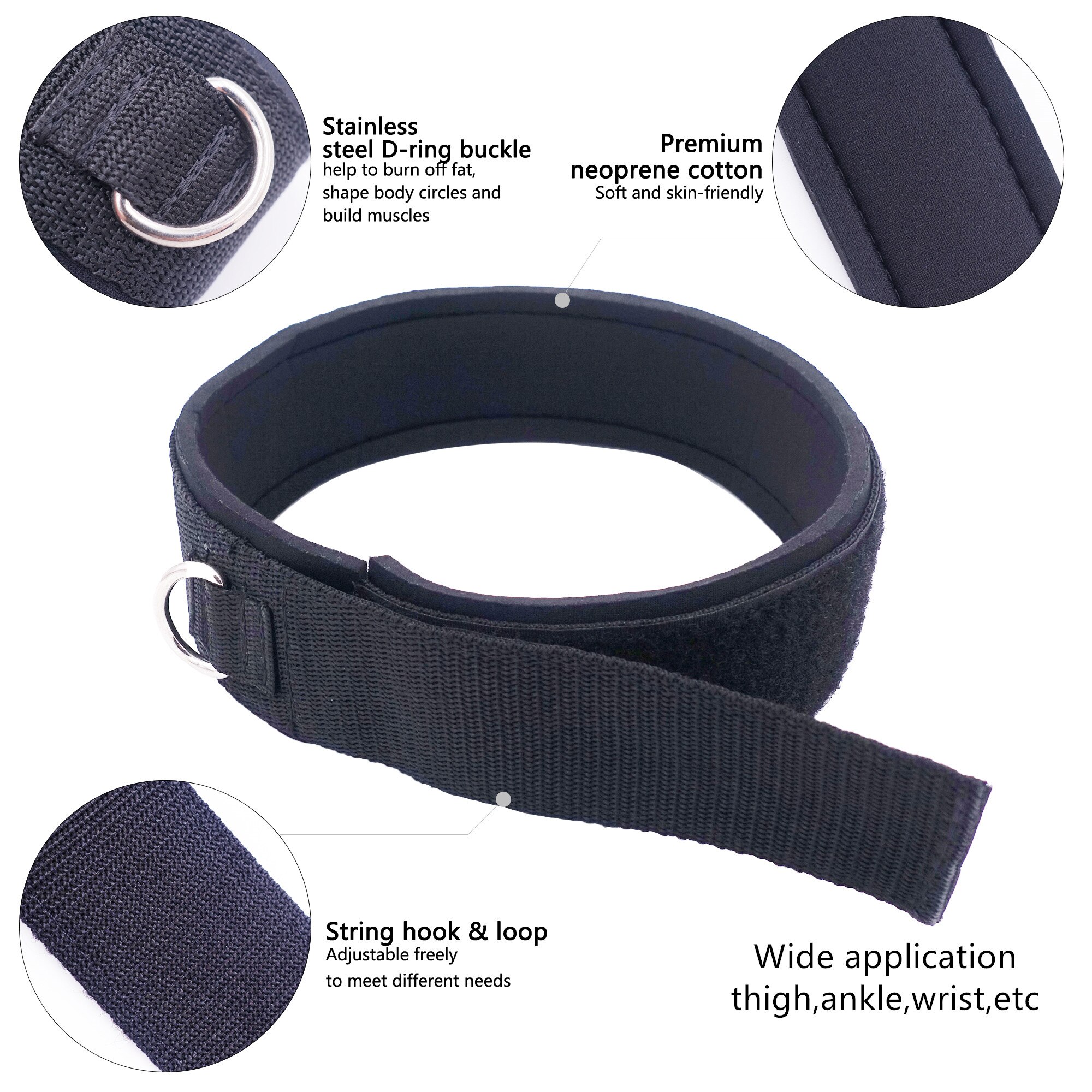 Speed and Agility Training Leg Resistance Bands Bonus Thigh Straps for Fitness Leg Strength Workout Football Running Training