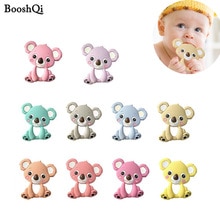 10 stks BPA Gratis Silicone Bijtringen Schattige Dieren Tandjes Hanger Ketting DIY Handgemaakte Chew Charms Baby Tandjes Peuter Speelgoed