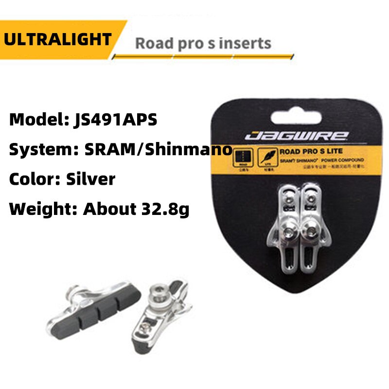 Jagwire Mountain Road Bike Brake Pads CP/SRAM/Shimano System Carbon Rim Ultralight Brake Pad Safety Non-Slip Bicycle Accessories