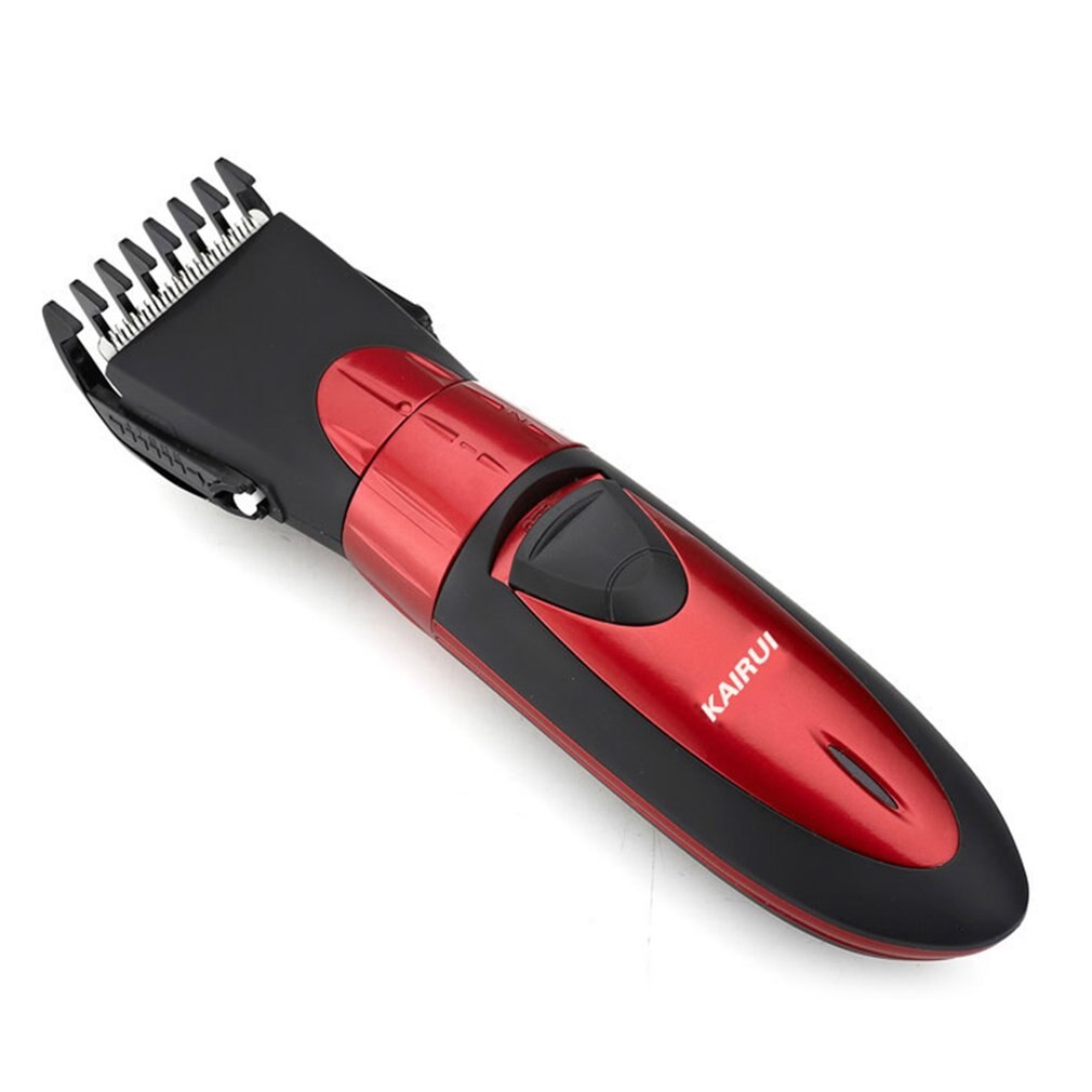 Professionele Elektrische Tondeuse Oplaadbare Tondeuse Haar Snijmachine Kapsel Baard Trimmer Waterdicht: Rood