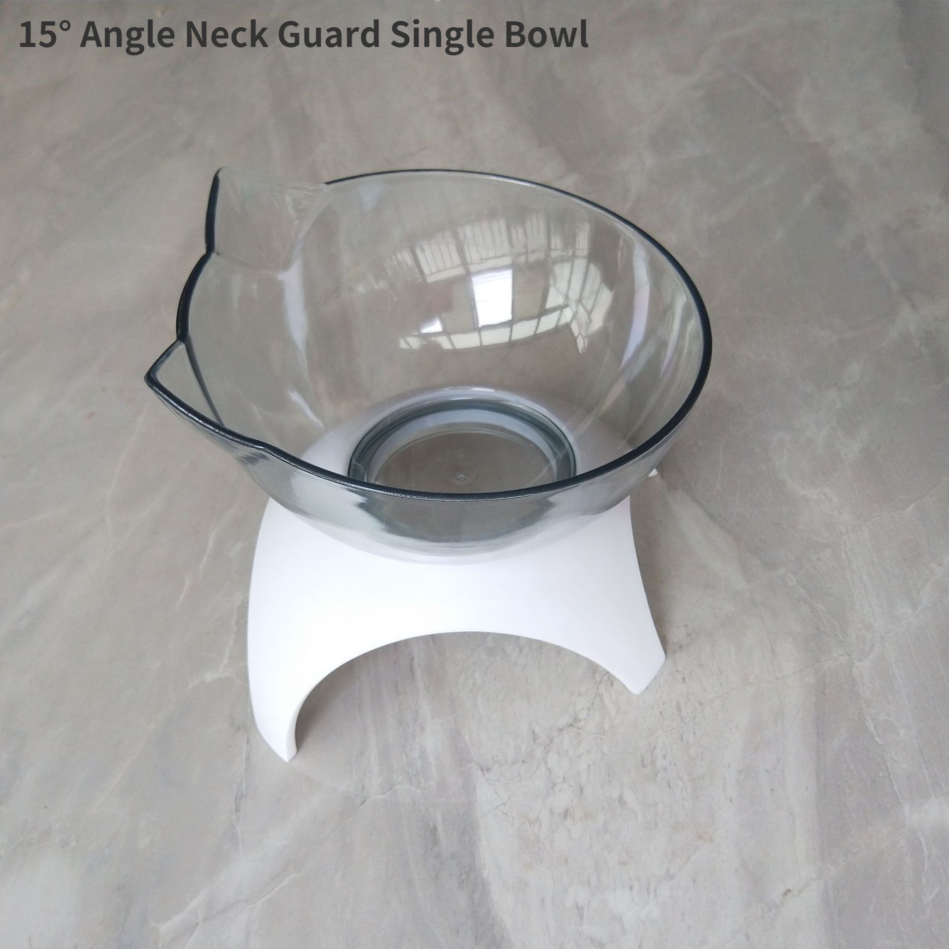 Pet Food Bowl Cat Bowl Drinking Water Eating Dog Bowl Automatic Hydration Double Bowl Cat Neck Guard Plastic Dog Eating Bowl: One Bowl