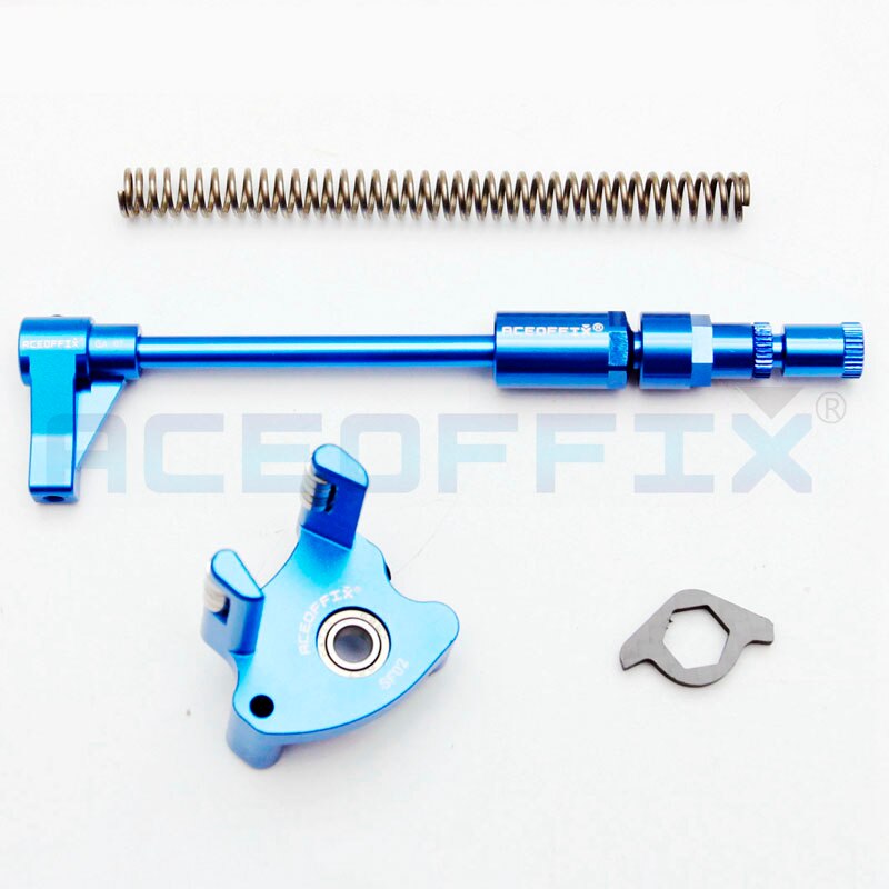 Aceoffix bicycle derailleur set chain pusher spring for Brompton folding bike 2-7 speeds: blue