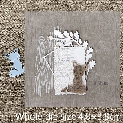 Håndverk metall skjæringe dø skjære dø vakre dyr dekorasjon scrapbooking album papir kort håndverk preging stanser: rev