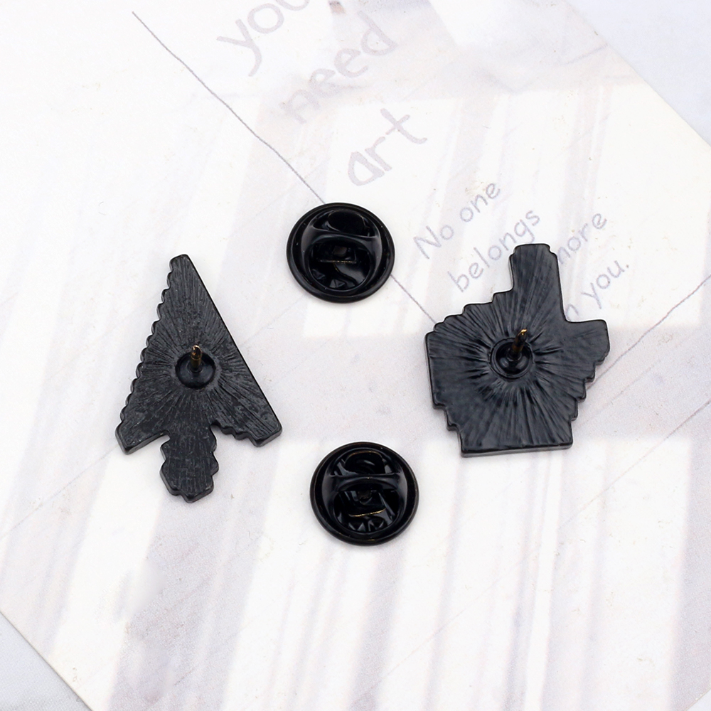 Klassieke Cursor Pixel Pijl Gebaar Email Pinnen Witte Computer Raam Muisaanwijzer Badges Broche It Worker Punk Sieraden Pin Cadeau