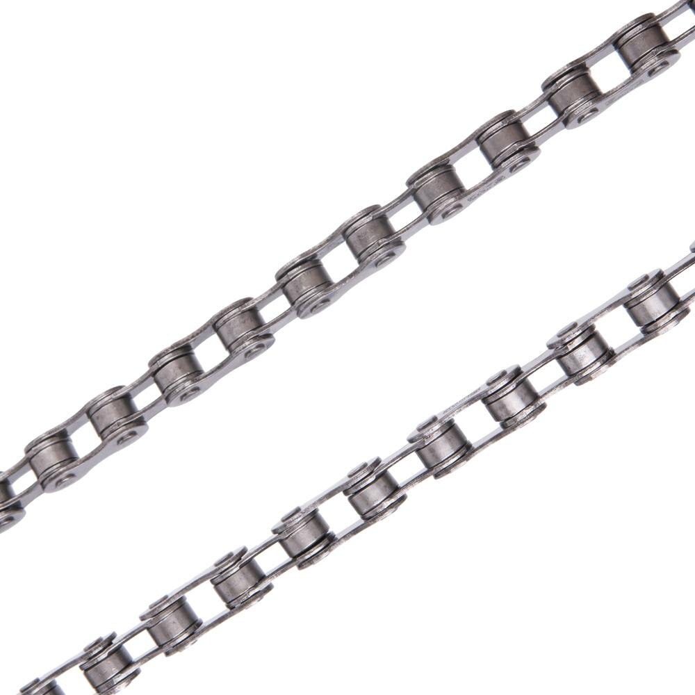 Single Speed Bicycle Chain Silver Grey Chrome Hardened Chains for Mountain Bike Road Bicycle Parts