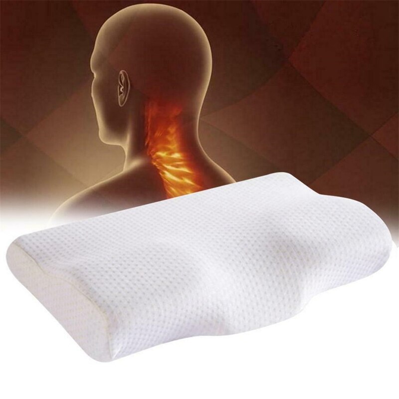 Visco Memory Foam Neck Pillow No Smell Slow Rebound Health Protect Cervical Neck Care for Adults Teens Bedding Pillows 50*30*11