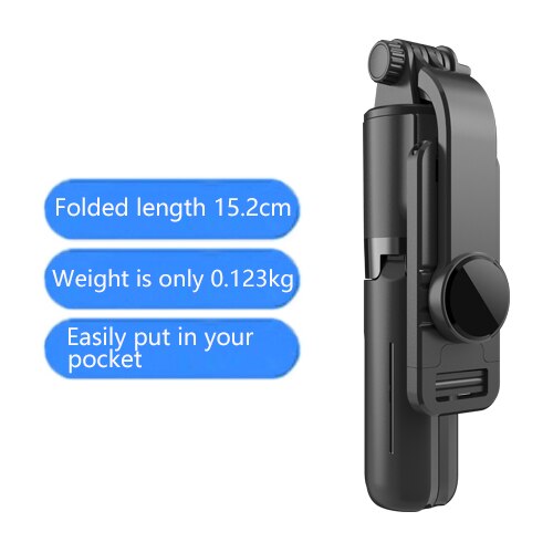 Roreta – mini perche bluetooth en alliage d'aluminium, monopode extensible avec obturateur et télécommande pour IOS et Android: With box