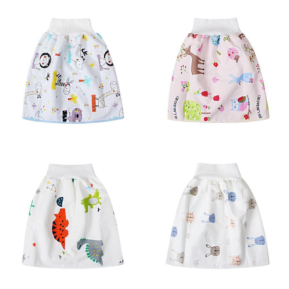 2 in 1 bekväma barn blöjkjol för vuxna shorts babyshorts harem blöjshorts pojkar underkläder absorberande barnöverdrag löst  l4 q 3