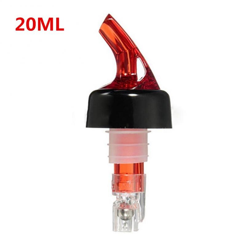 20ml/30ml Quantitative Wine Pourer Durable Leak-proof Food Grade Stainless Steel Wine Pourer Kitchen Supplies Wine Pour Tool: Red 20ML