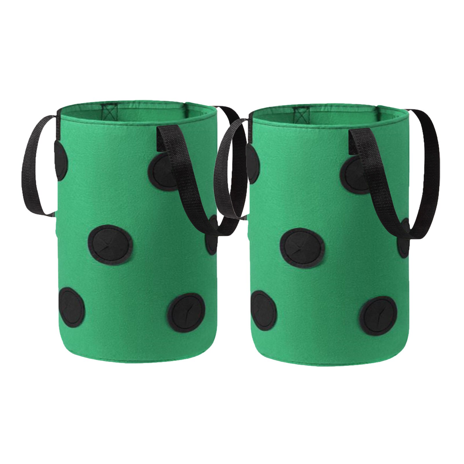 Plant Hanging Baskets Hanging Strawberry Planting Feltcloth Planting Container Bag Thicken Garden Pot Gardening Supplies: C