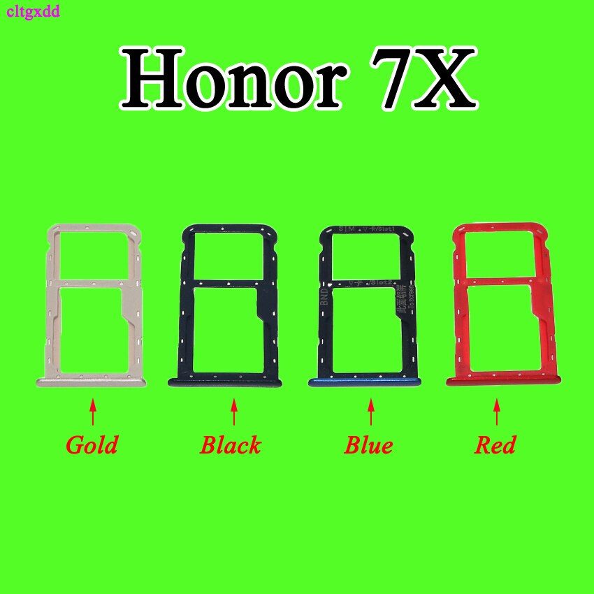 Cltgxdd sim-kortbakke slotholder adapter tilbehør til huawei honor 7 7a 7c 7x reservedele