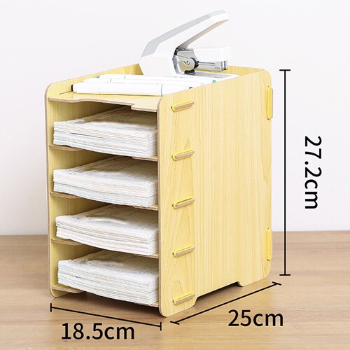 Support de rangement en bois pour CD, présentoir pour fichiers vidéo DVD, boîte de rangement pour CD: 5