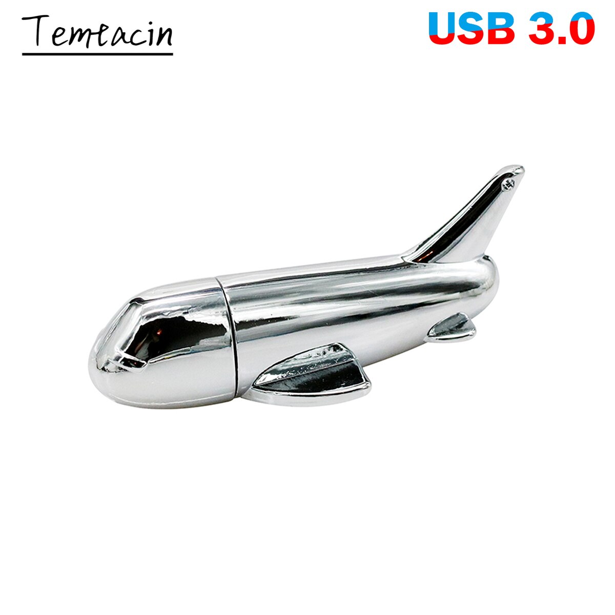 Metalen Vliegtuig Usb 3.0 Flash Drive 256Gb 128Gb 64Gb 32Gb 16Gb Pen Drive Pendrive Waterdichte metalen Zilveren Memoria Cel Usb Stick