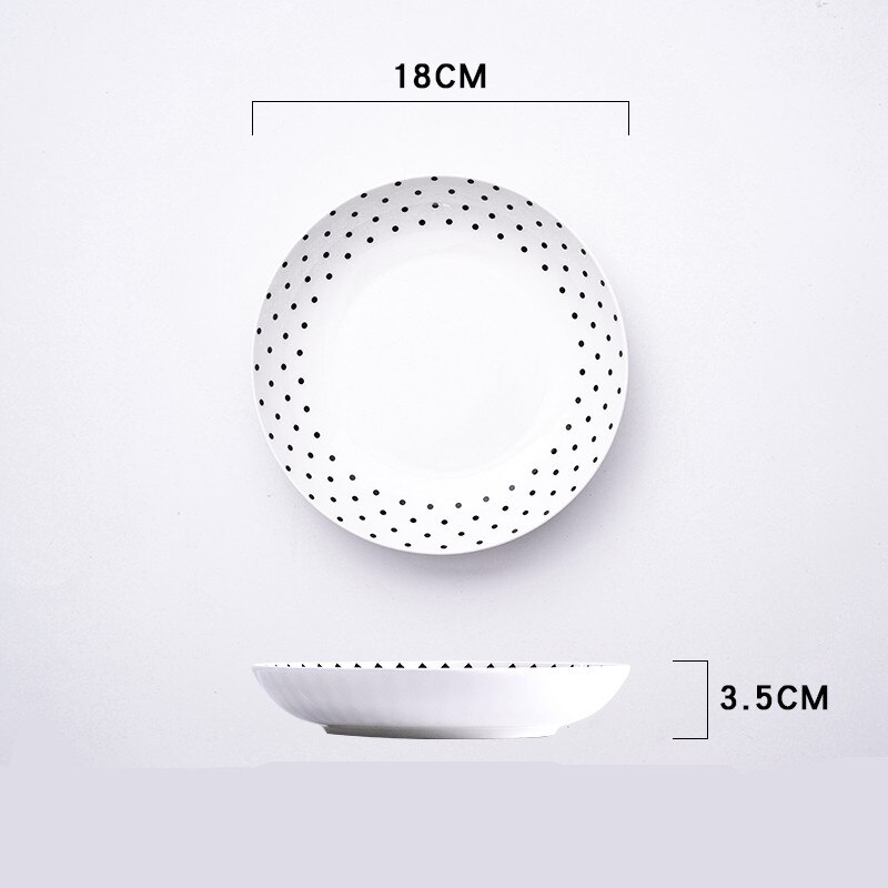 1 Pcs Europese Stijl Diner Plaat Eenvoudige Service Plaat Disc Taart Plaat Westerse Voedsel Steak Disc Keuken Board Schotel bestek Set: l