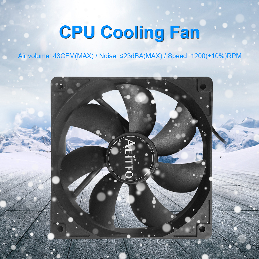 120mm PC Computer Case Fan DC 12V 4 Pin CPU Cooler Ultra Silent Cooling Fan Heatsink Radiator For PC Computer Chassis Case