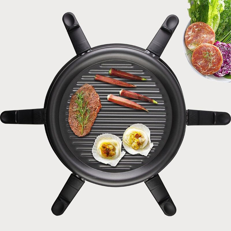 Multi-functional Electric Grill Grill Korean Style Electric Grill Automatic Rotate Barbecue Machine Non-stick Electric Grill