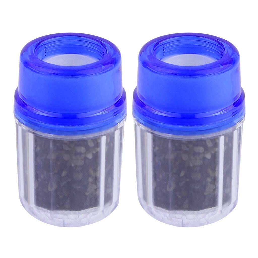 2PCS Kitchen faucet mouth filter Healthy Activated Carbon Precipitation Water Purifier Splash-Proof Head Mouth: Default Title
