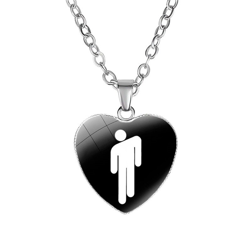 12 Style Billy Irish Love Pendant Necklace for Girl Student Friends Clavicle Chain Women's Jewelry: 1