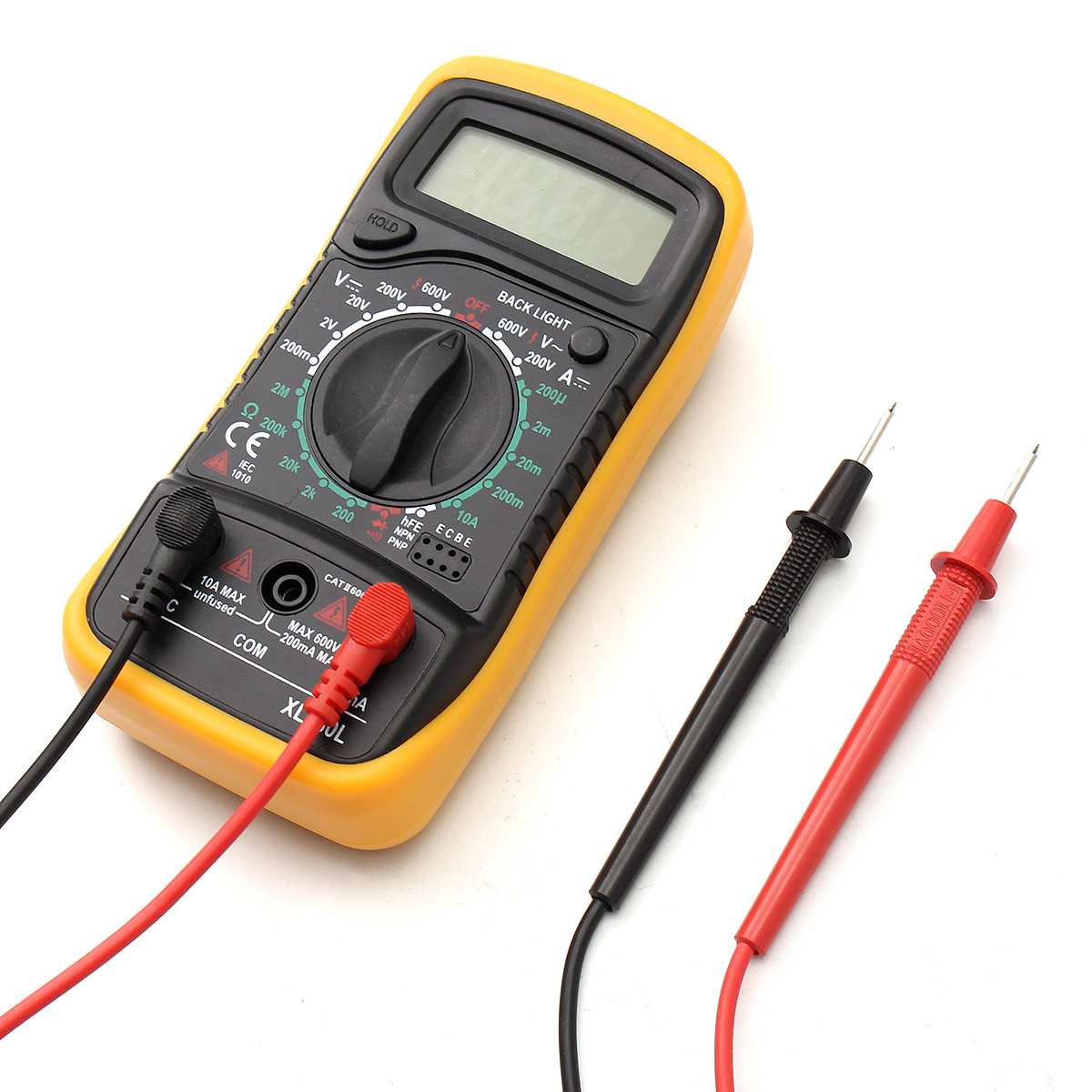 Portable Electrical Digital Multimeter Backlight AC DC Ammeter Voltmeter Ohm Tester Meter Handheld LCD Voltmeter Volt