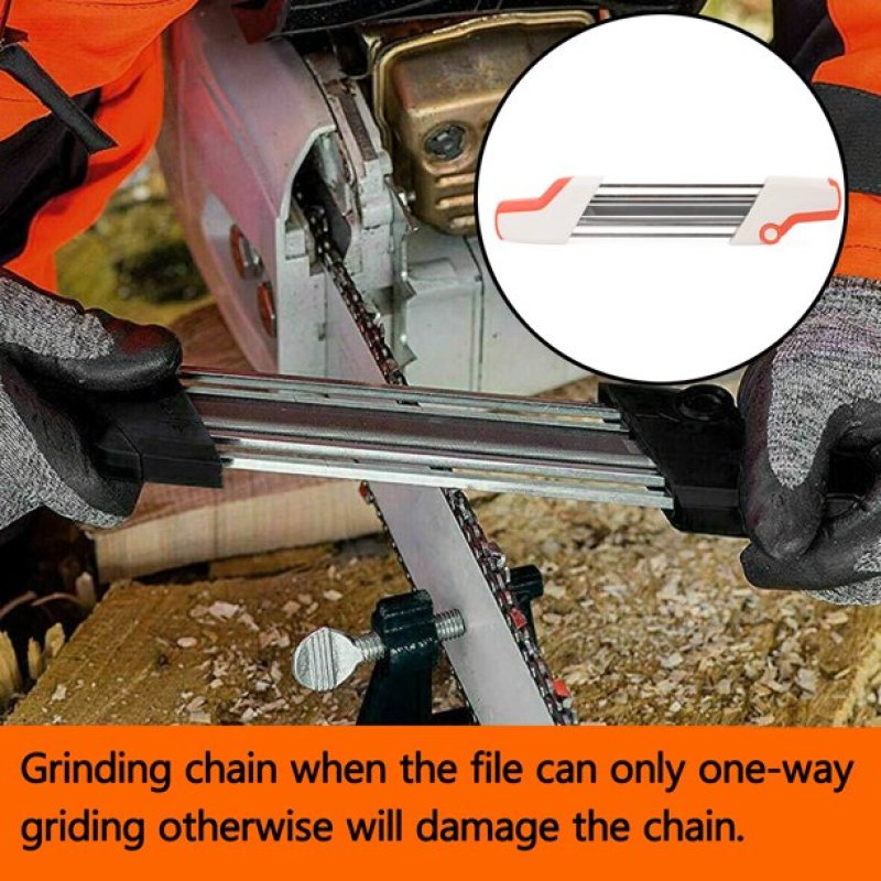 Kettingzaagkettingslijper 2-in-1 Easy File Sharpening Grinder Tools voor STIHL File en dieptemeter File Tool