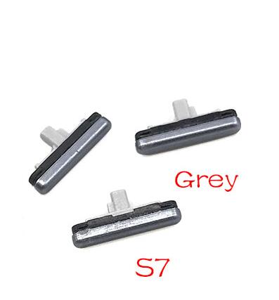 20pcs/lot Volume Up Down + Power On Off Button Side Key For Samsung S3 S7 Edge J5 J7 J510 J710 /J5 J7 J730 Side Button: S7 Grey
