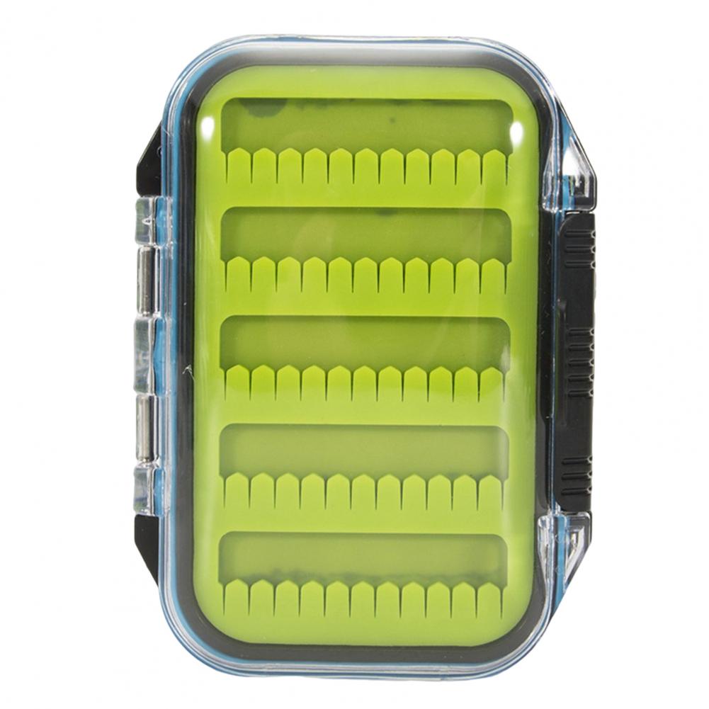 TOPIND Dubbelzijdige Vissen Lokt Doos Transparante Zichtbare Plastic Visserij Aas Haken Dozen Terminal Tackle Bits Clear Opbergdoos Organizer Case 14 Compartimenten met Afvoergat Vissen Accessoires